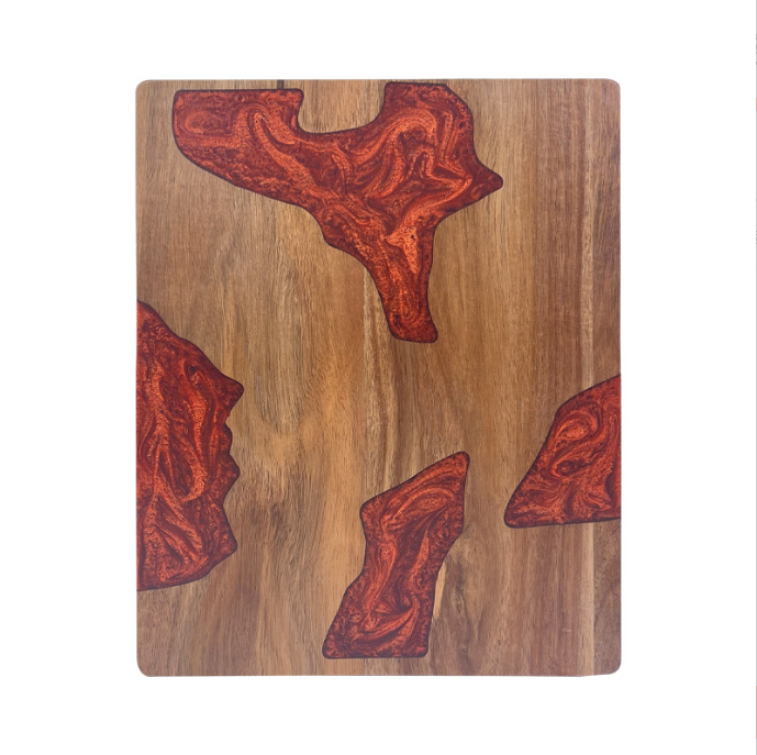 Acacia Wood Resin Cutting Board for Kitchen