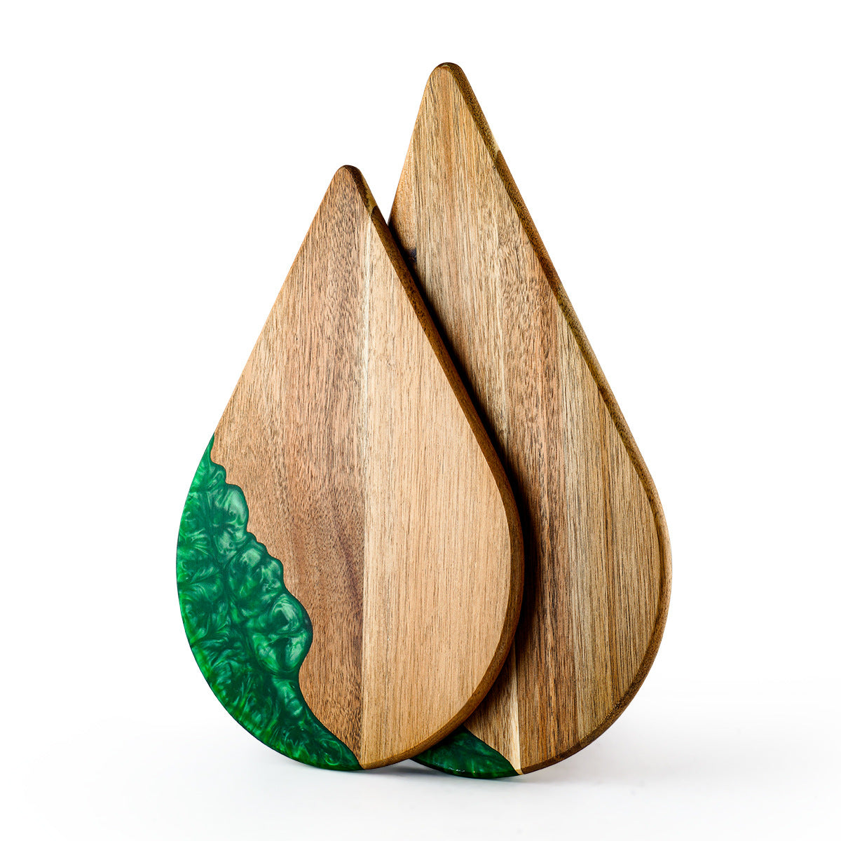 Acacia Wood Resin Cutting Board Pine Nut Shape Kitchen Chopping Board